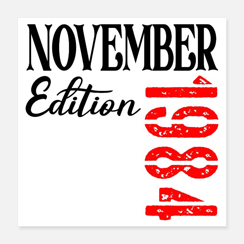 42e ANNIVERSAIRE NOVEMBRE 1984 Poster 40 x 40 cm