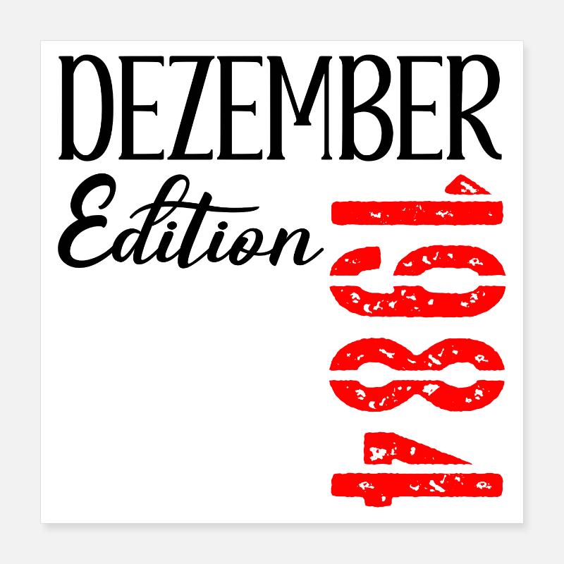 42. GEBURTSTAG DEZEMBER 1984 Poster 40x40 cm