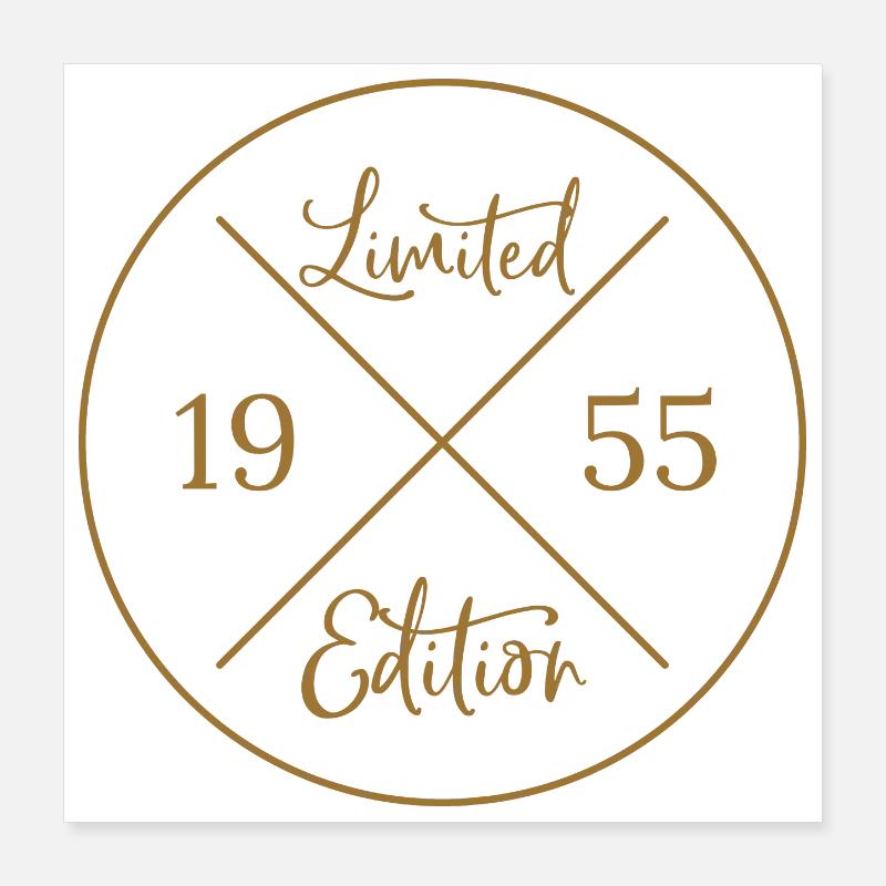 Edition limitée 1955 Poster 40 x 40 cm