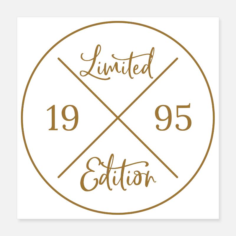 Edition limitée 1995 Poster 40 x 40 cm