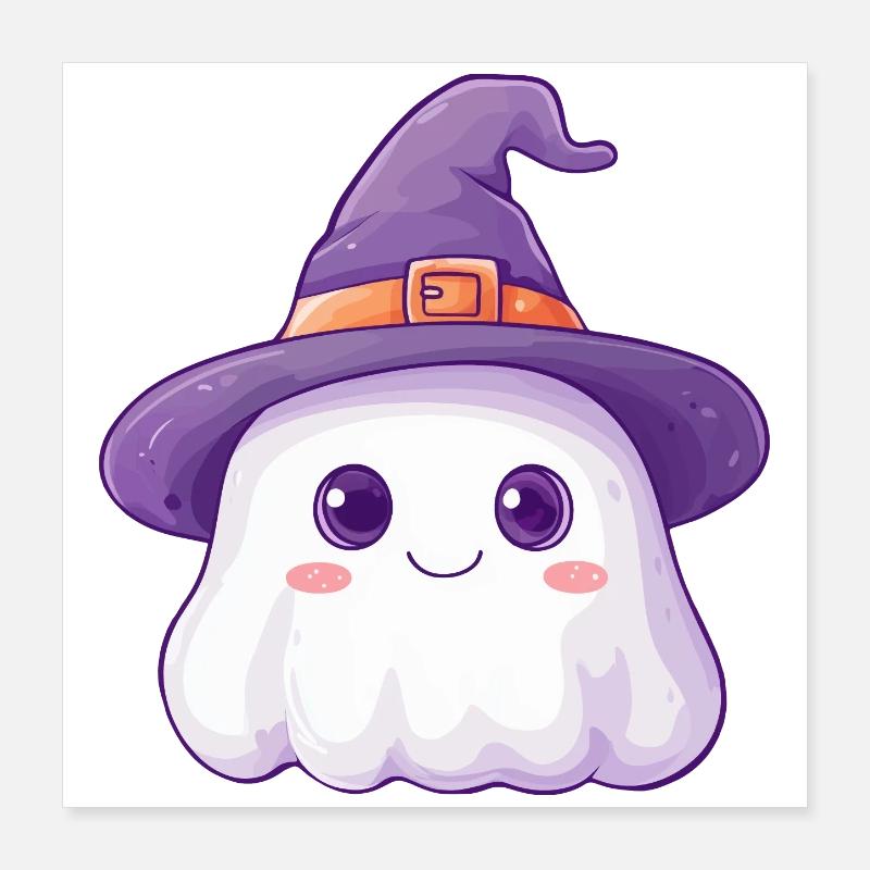 Niedlicher Geist Poster 40x40 cm