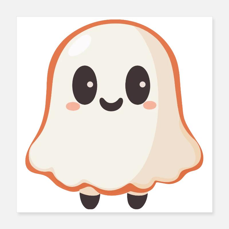 Niedlicher Geist Poster 40x40 cm