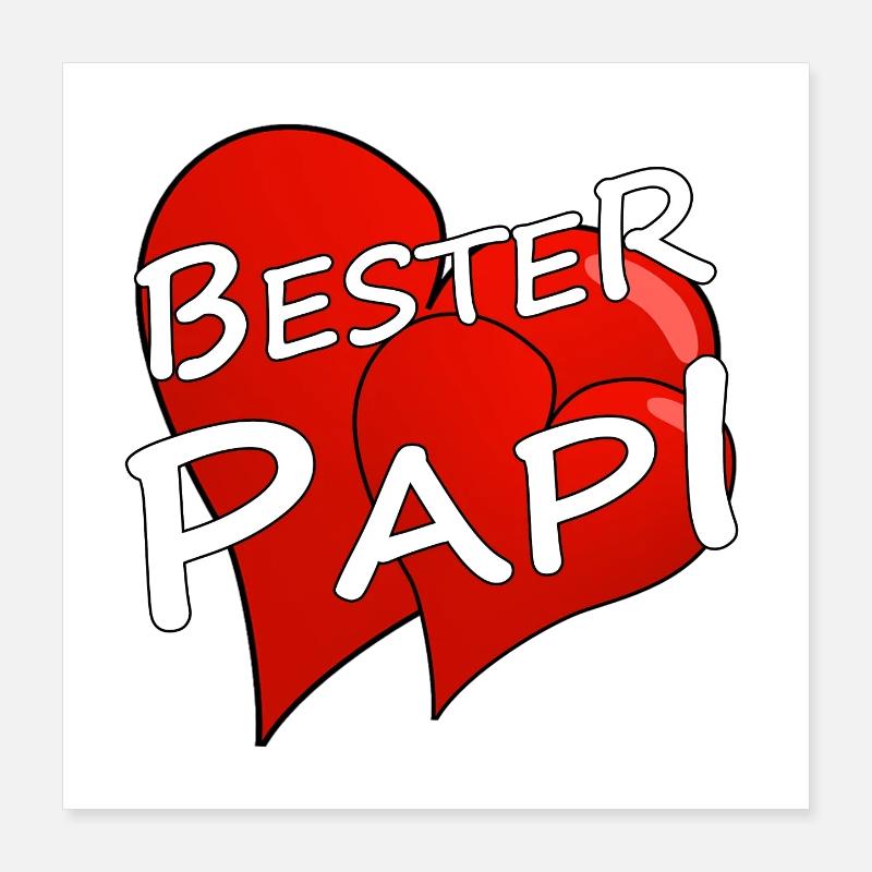 BESTER PAPI Poster 40x40 cm