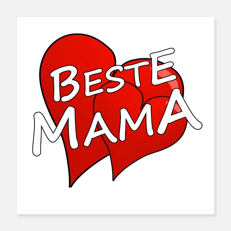 Best Mom Poster 16" x 16" (40x40 cm)