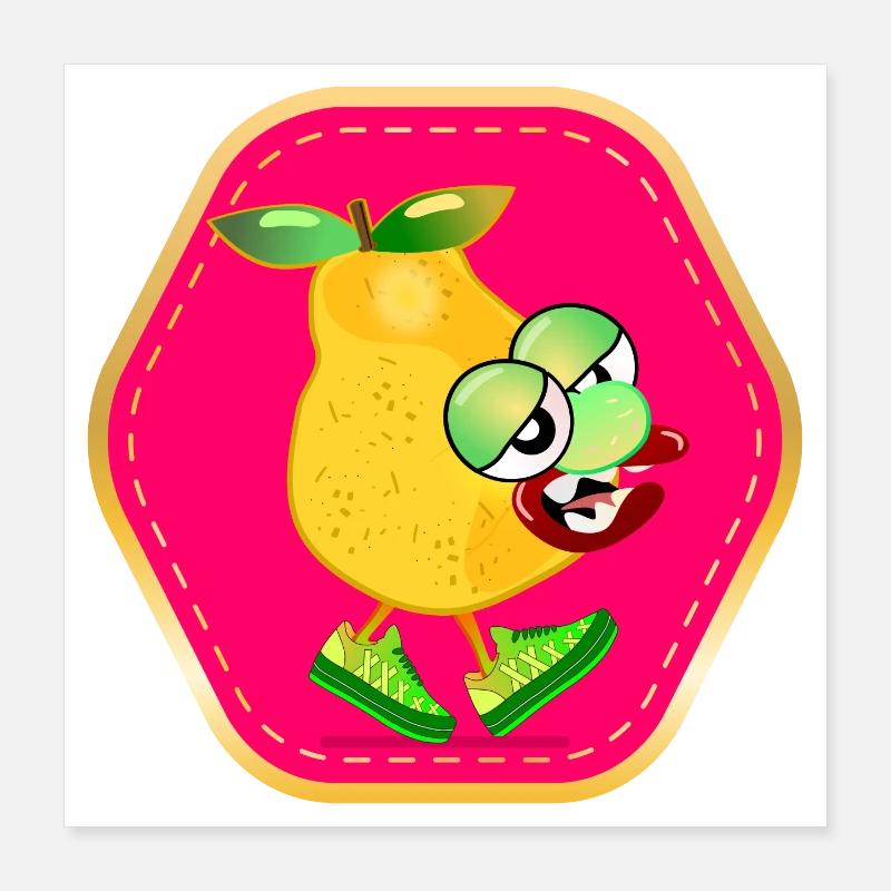 HOBBY JOGGING COURSE POIRE Poster 40 x 40 cm