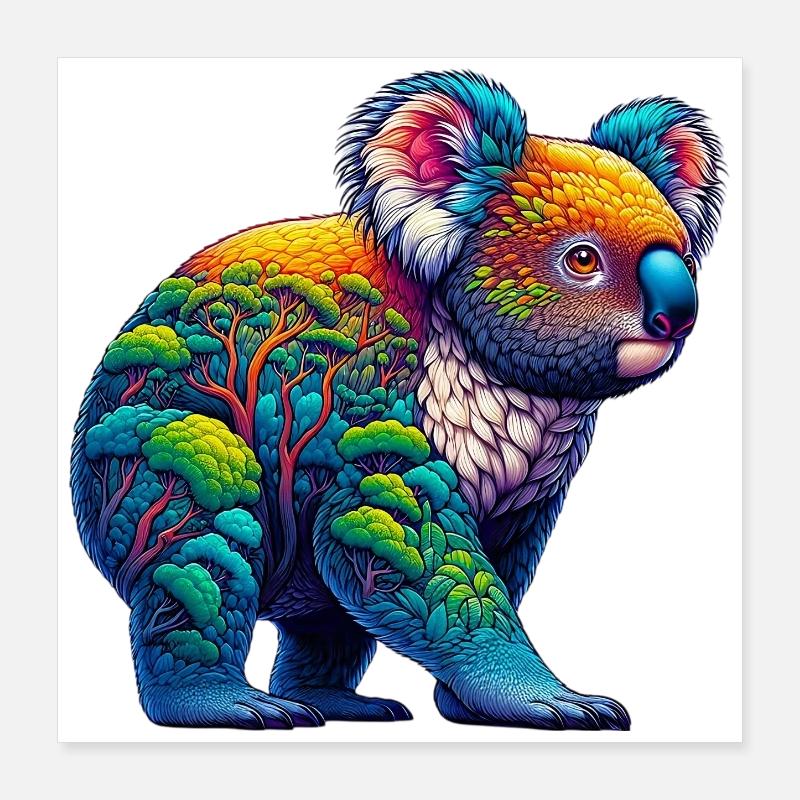 Koala Poster 40x40 cm