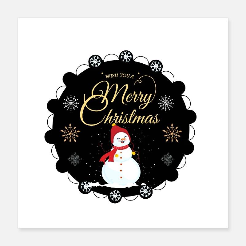 Plaisir de Noël Poster 40 x 40 cm