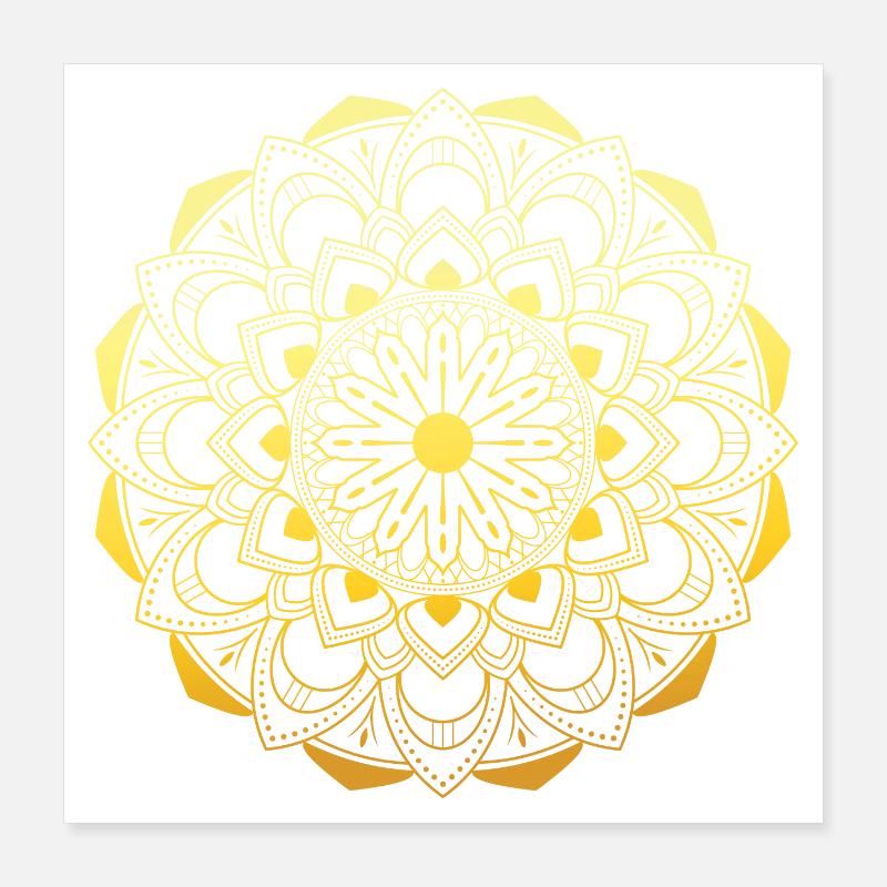 Mandala Poster 40 x 40 cm