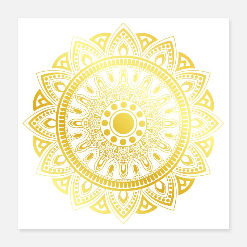 Mandala Poster 40 x 40 cm