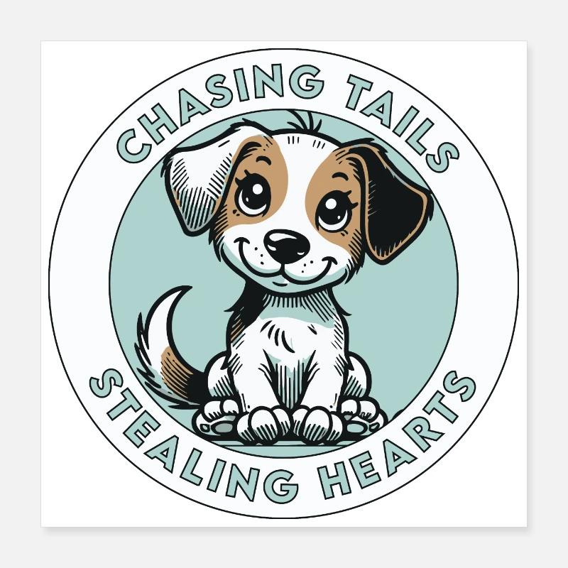 À la poursuite de Tails Stealing Hearts Poster 40 x 40 cm