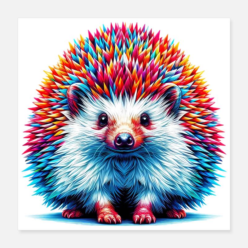 Hérisson Poster 40 x 40 cm