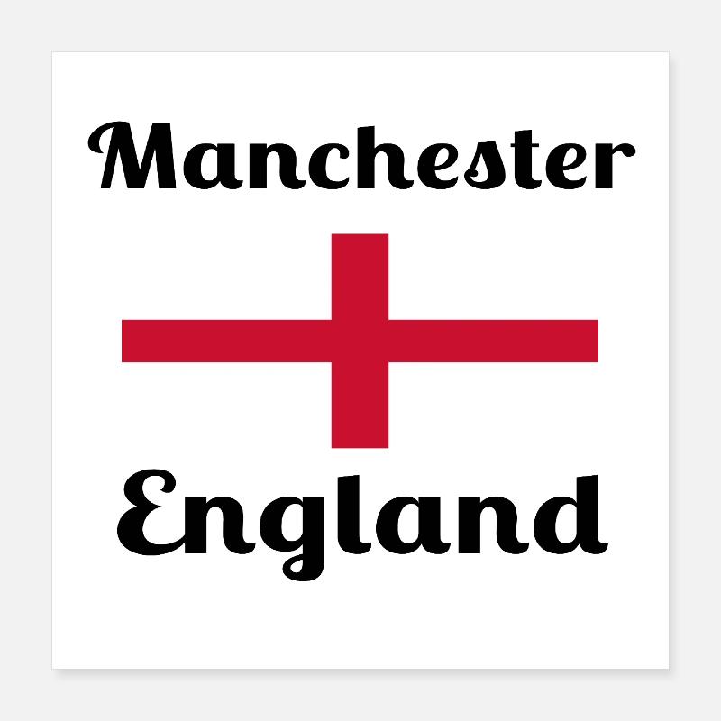 Manchester, Angleterre - Imprimés élégants Poster 40 x 40 cm