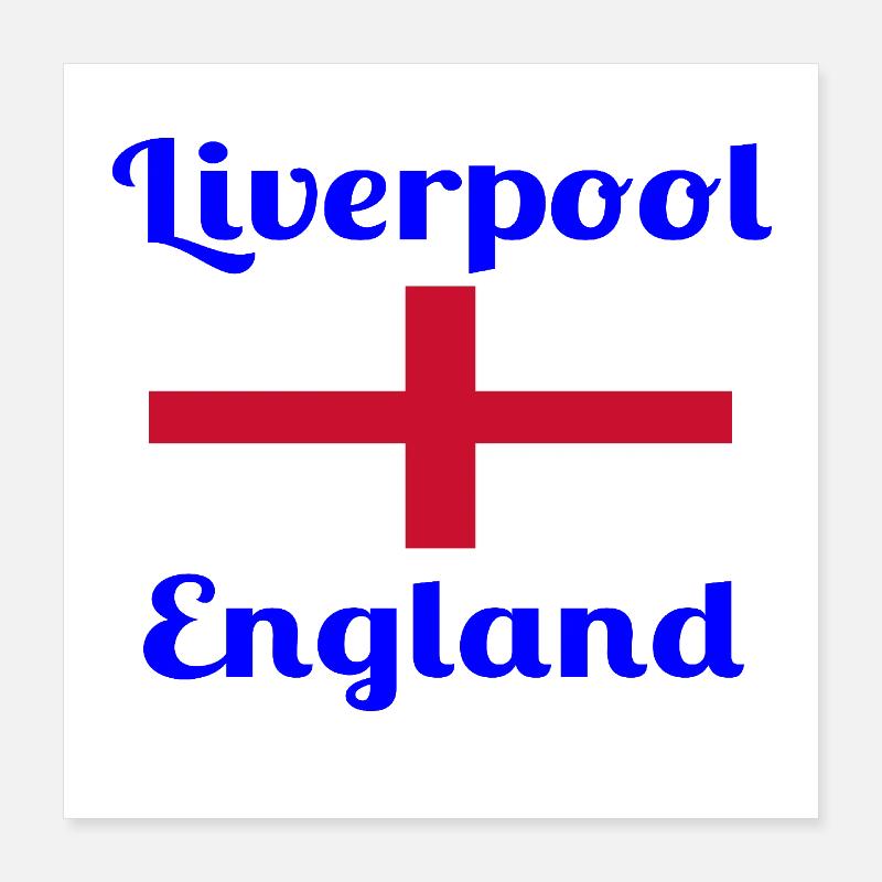 Liverpool, Angleterre - Imprimés élégants Poster 40 x 40 cm