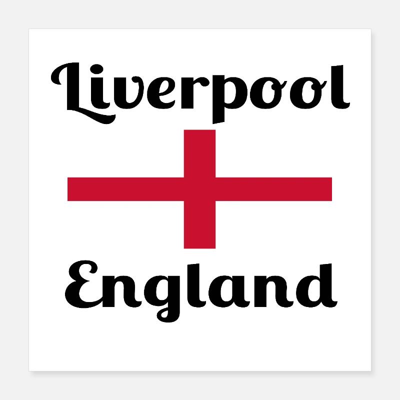 Liverpool, Angleterre - Imprimés élégants Poster 40 x 40 cm