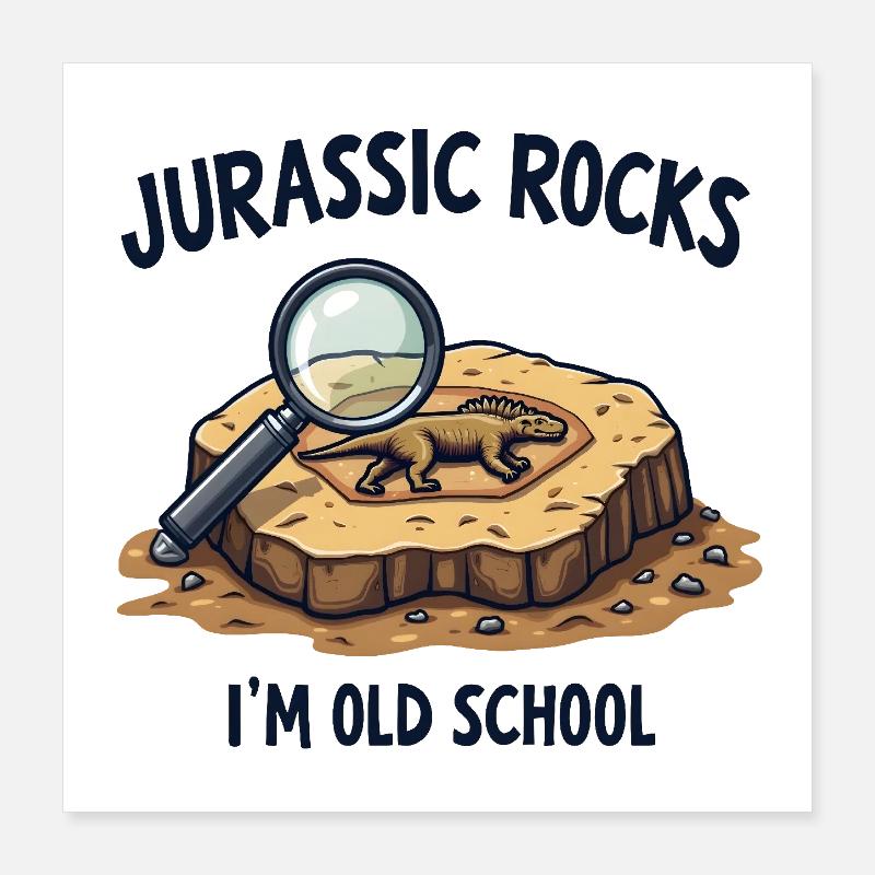 I'm Old School Poster 16" x 16" (40x40 cm)