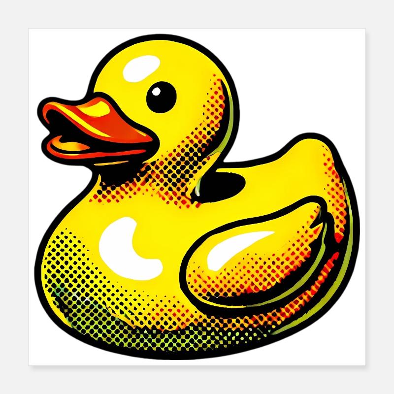 Caneton Canard Canard Canard Poster 40 x 40 cm