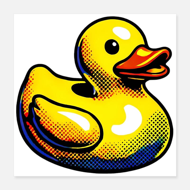 Caneton Canard Canard Canard Poster 40 x 40 cm