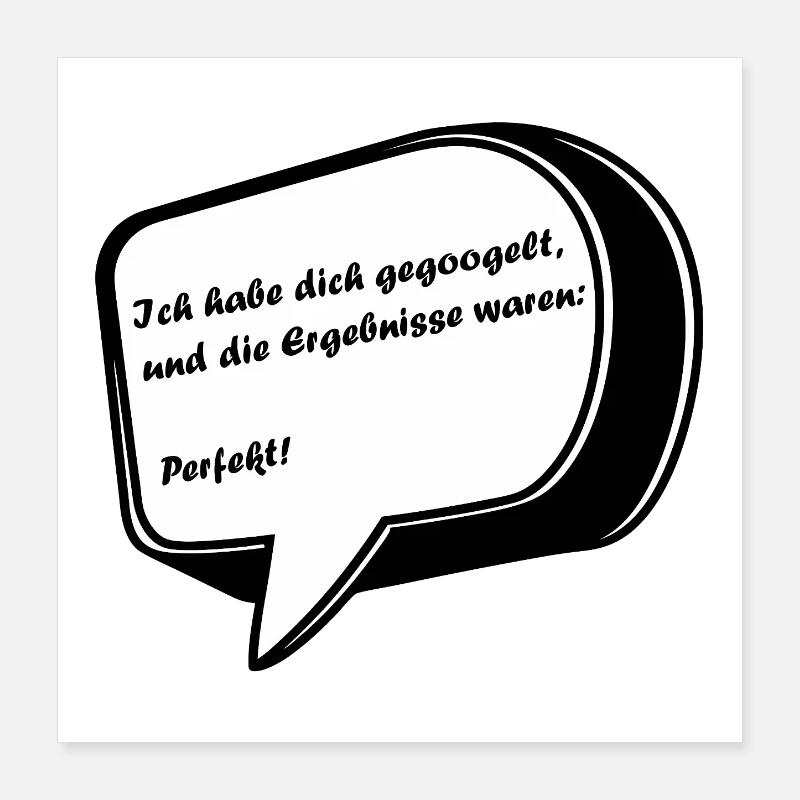 Valentine's Day Saying in a Speech Bubble Poster 16" x 16" (40x40 cm)