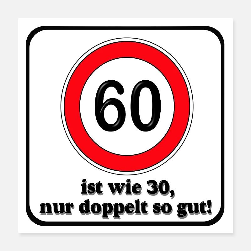 60e anniversaire , Double as Good (25) Poster 40 x 40 cm