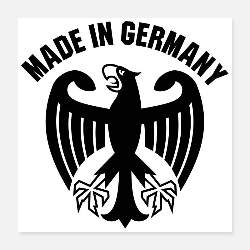 Made in Germany Poster 40x40 cm
