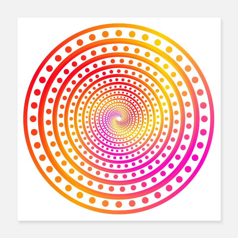 crazy Dots Poster 40x40 cm