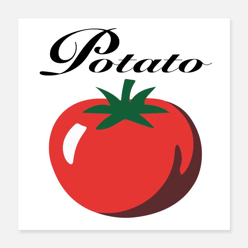 Pomme de terre Poster 40 x 40 cm