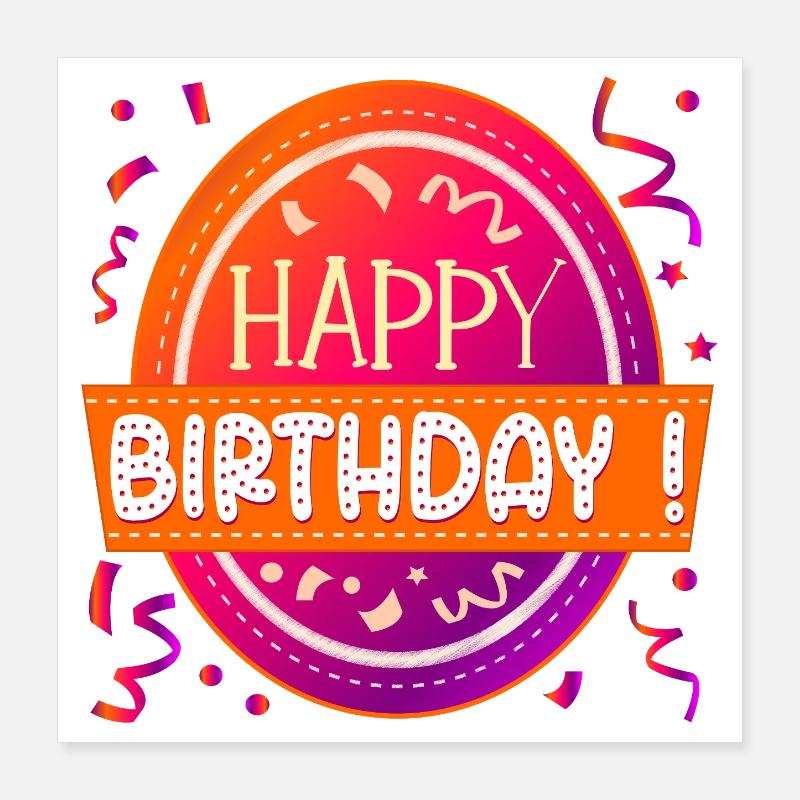 CONGRATULATIONS Poster 16" x 16" (40x40 cm)