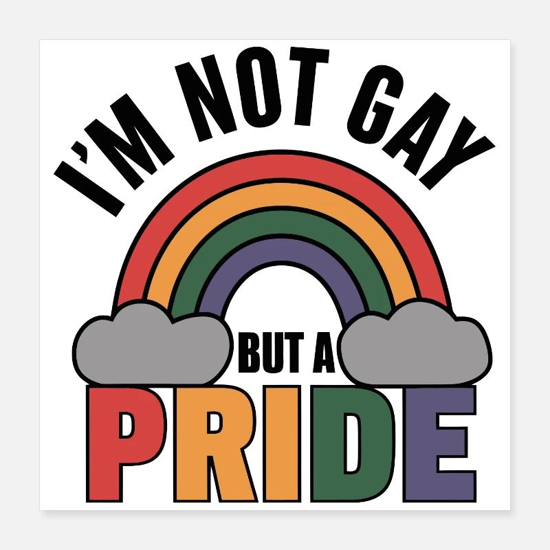 Stolzes Statement Poster 40x40 cm