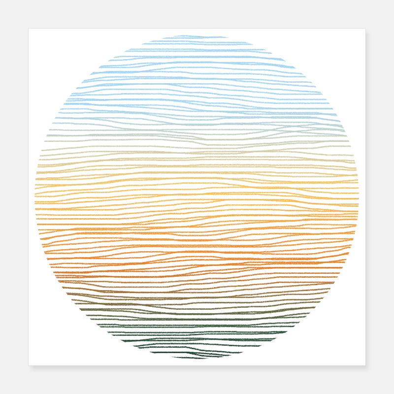 Adventure Abenteuer Illustration Poster 40x40 cm
