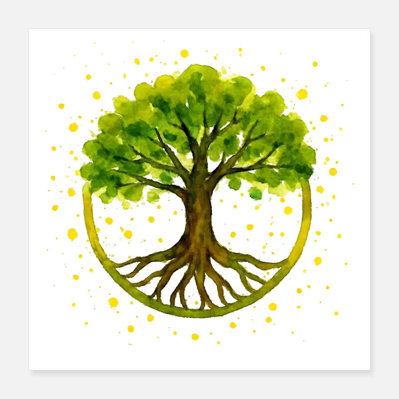 Arbre Poster 40 x 40 cm
