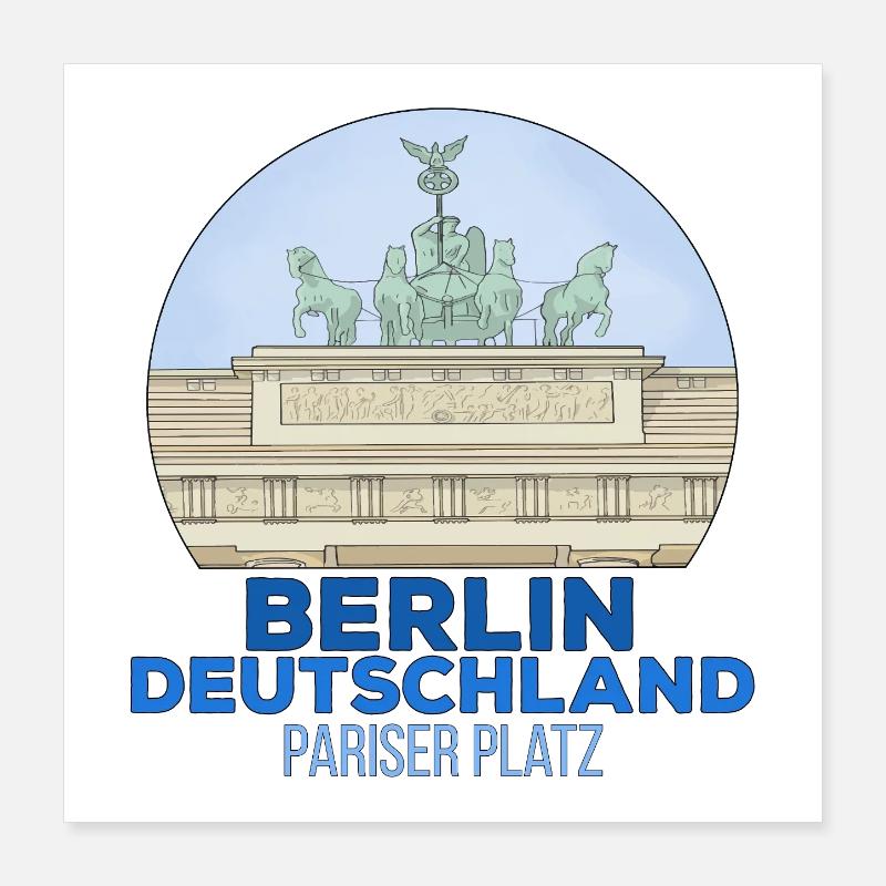 Pariser Platz Berlin Poster 40x40 cm