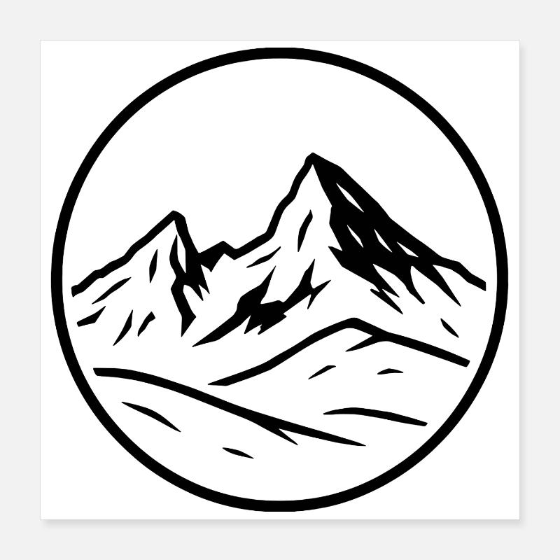 Watzmann Poster 40x40 cm