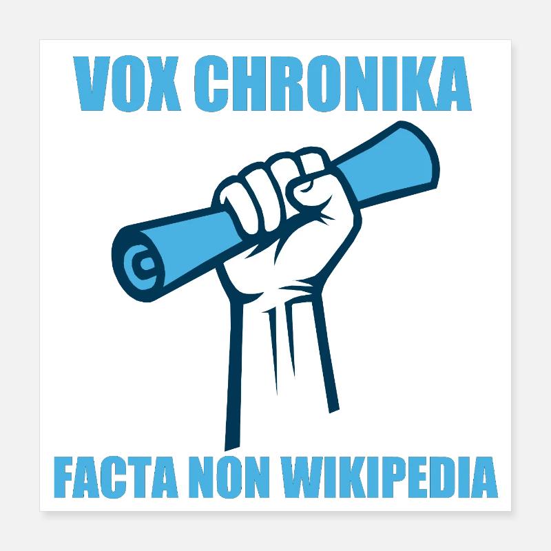 facta non wikipedia Poster 40 x 40 cm
