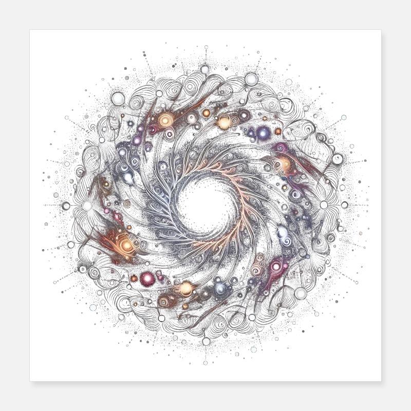 Void Mandala Poster 16" x 16" (40x40 cm)