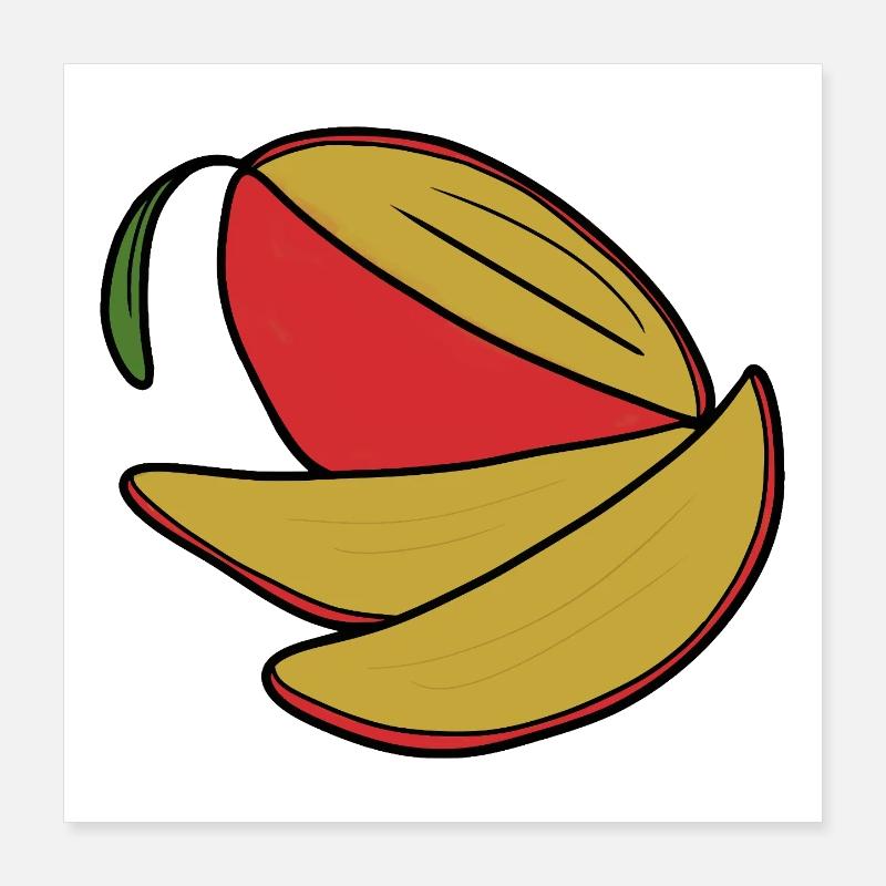 Delicious Fruit Mango Poster 16" x 16" (40x40 cm)