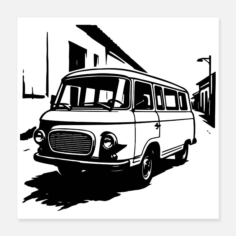 Transport-Kult Ostklassiker Poster 40x40 cm