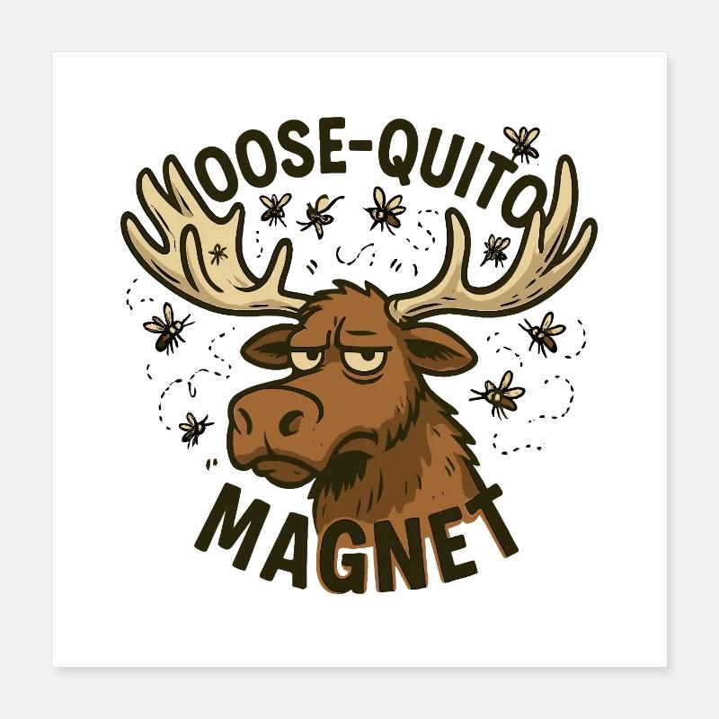 Älg Quittin Magnet Design Poster 40x40 cm