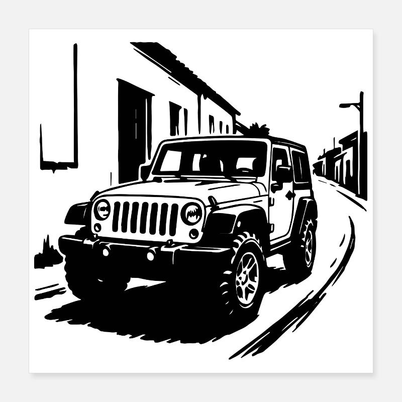 Offroad Beast Classique Poster 40 x 40 cm