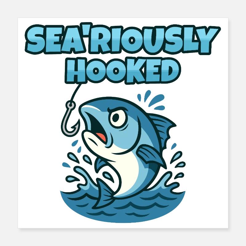 Marinement Accroché Poster 40 x 40 cm