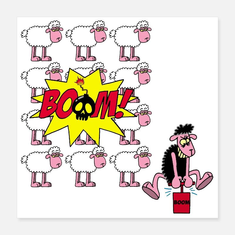 The black sheep strikes again Poster 16" x 16" (40x40 cm)