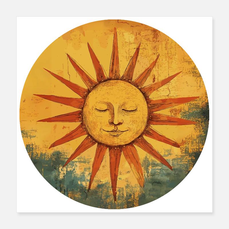 Soleil Poster 40 x 40 cm