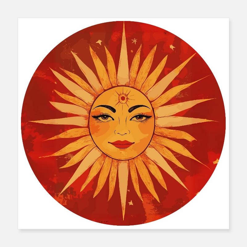 Soleil Poster 40 x 40 cm