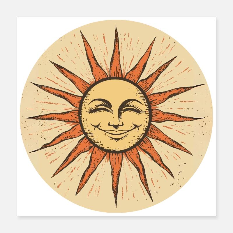 Soleil Poster 40 x 40 cm