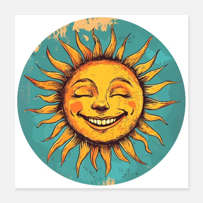 Sun Poster 16" x 16" (40x40 cm)