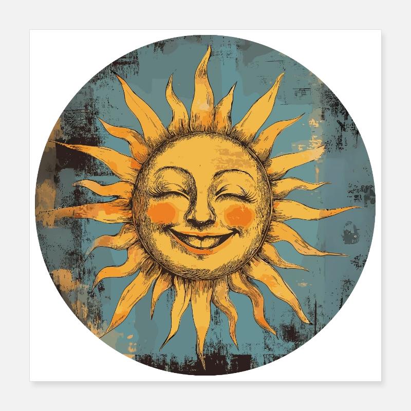 Soleil Poster 40 x 40 cm