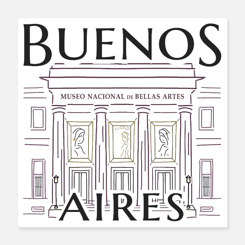 Buenos Aires, Argentine, Musée d’art du dessin Poster 40 x 40 cm