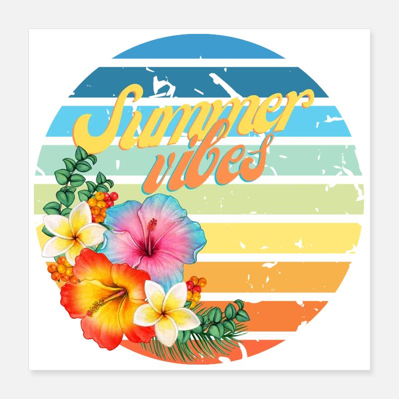 Summer Vibes Poster 40x40 cm