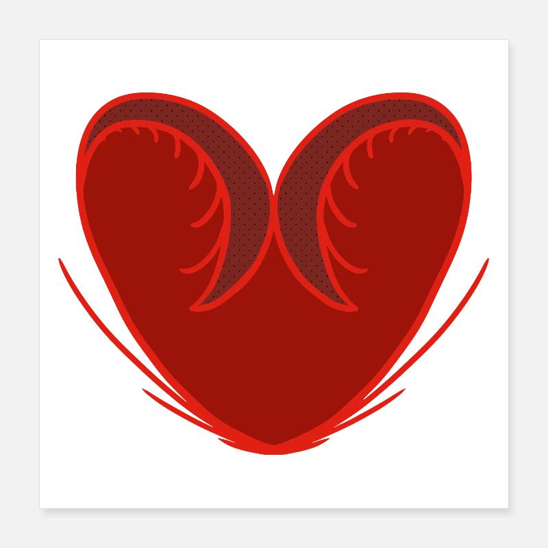 L’amour est essentiel Poster 40 x 40 cm