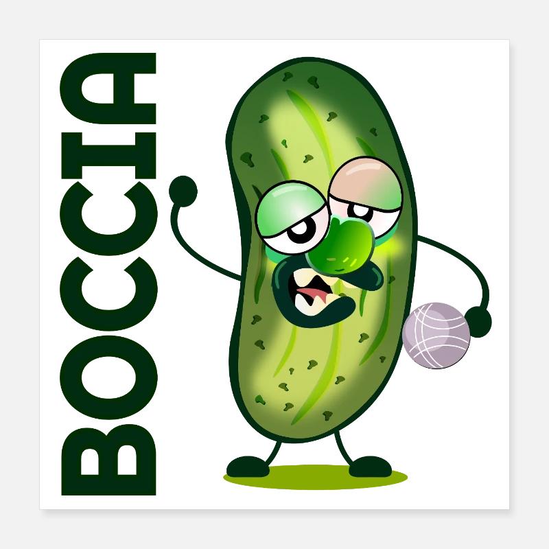 Concombre Boccia Poster 40 x 40 cm