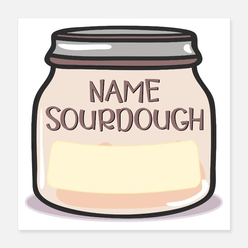 NAME SOURTEIG Poster 40x40 cm